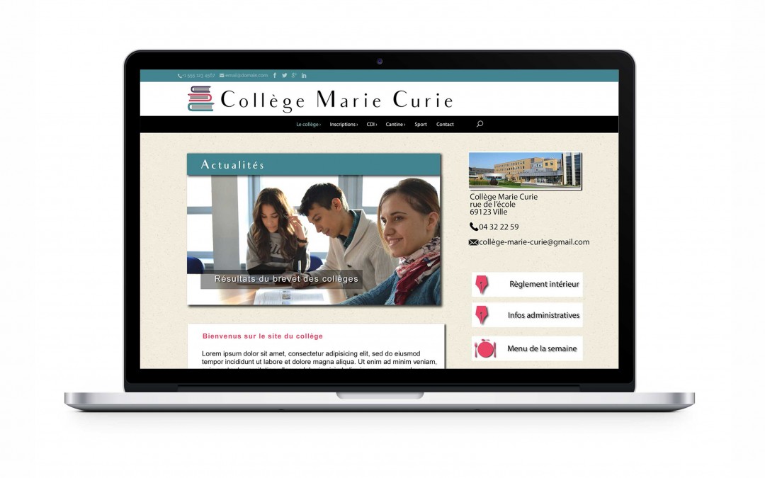 Template site éducation
