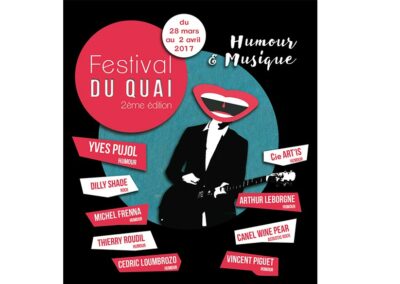 Affiche réalisée pour le festival du quai à Valence